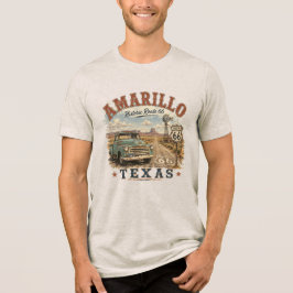 Amarillo Texas Historisk Rutt 66 Vintage Lastbil T Shirt