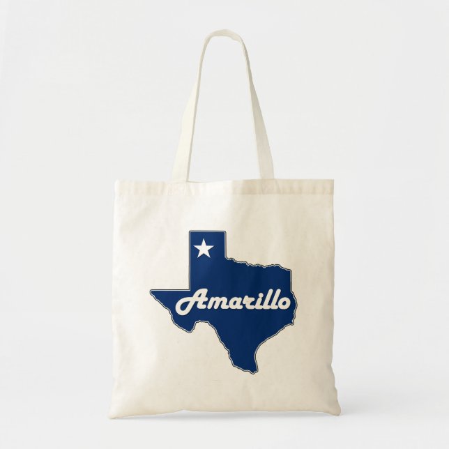 Amarillo Texas Karta Lone Star State Panhandle Tex Tygkasse (Framsidan)