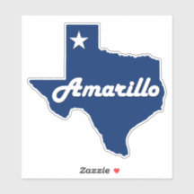 Amarillo, Texas Panhandle City State Karta