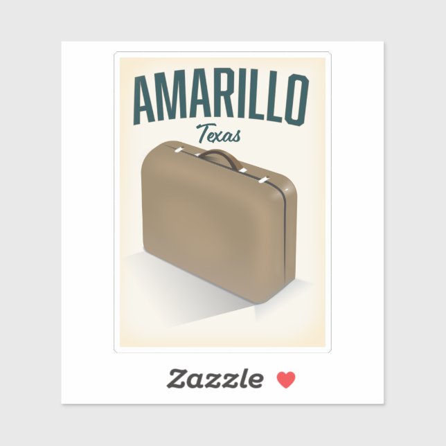 Amarillo texas resposter klistermärken (Ark)
