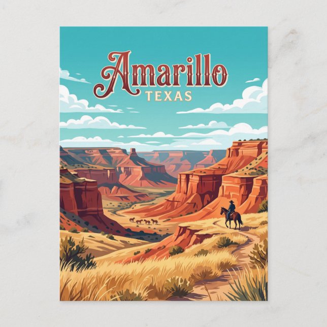Amarillo, Texas Vykort (Framsida)