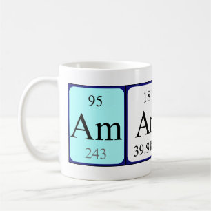 Amaris Periodisk bord namn mugg