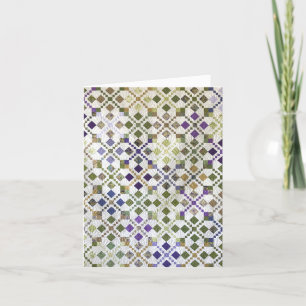 Amarna Scrappy Quilt Personlig Välkomstkort Helgkort