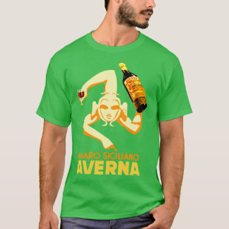 Amaro Siciliano Averna årgångsvin T Shirt