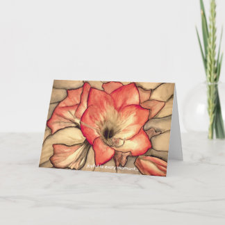 Amarylis glädje av Ann Haaland Helgkort