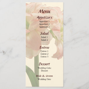 Amaryllis Aphrodite Bröllopsmeny Meny