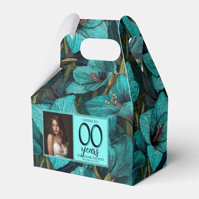 Amaryllis Blomma Kvinnor Födelsedagspresenter För  Presentaskar (Framsidan Sidan)