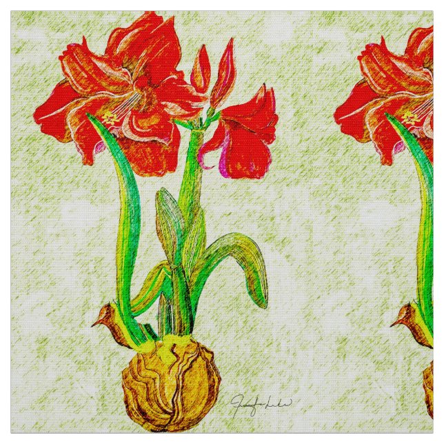 Amaryllis Fabric 3 Tyg (Provkarta)