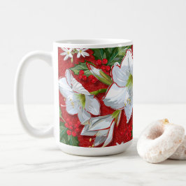 Amaryllis & Holly Red-jul Kaffemugg