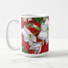 Amaryllis & Holly Red-jul Kaffemugg