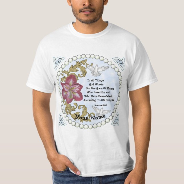 Amaryllis kristen Allt  T Shirt (Framsida)