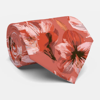 Amaryllis Mönster Fars Dag Modern Bröllop Slips