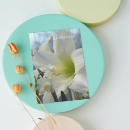 Amaryllis och påskliljor religiös påsk helgkort