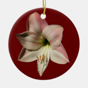 Amaryllis~-prydnad Julgransprydnad Keramik