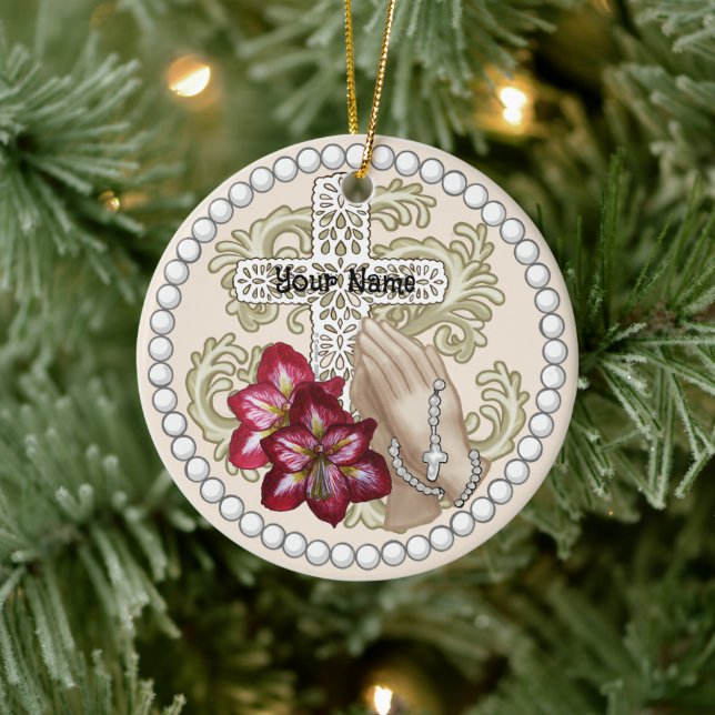 Amaryllis Rosary anpassningsbar ornament (Träd)