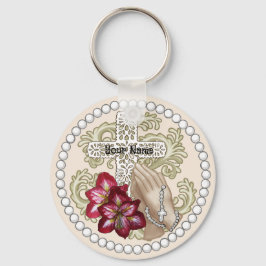 Amaryllis Rosary Nyckelring