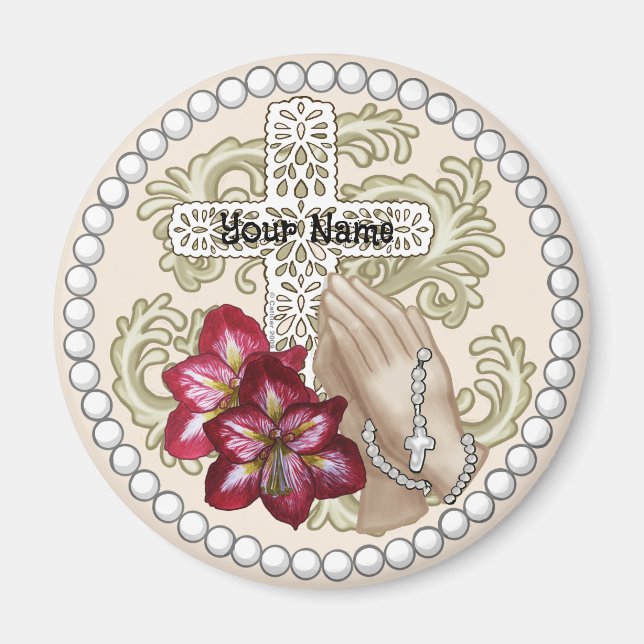 Amaryllis Rosenkrans  Magnet (Framsidan)