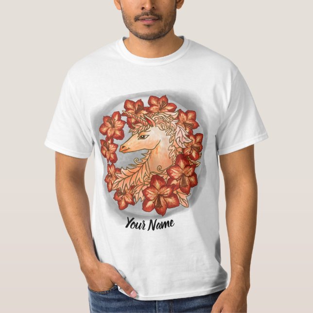 Amaryllis Unicorn T Shirt (Framsida)