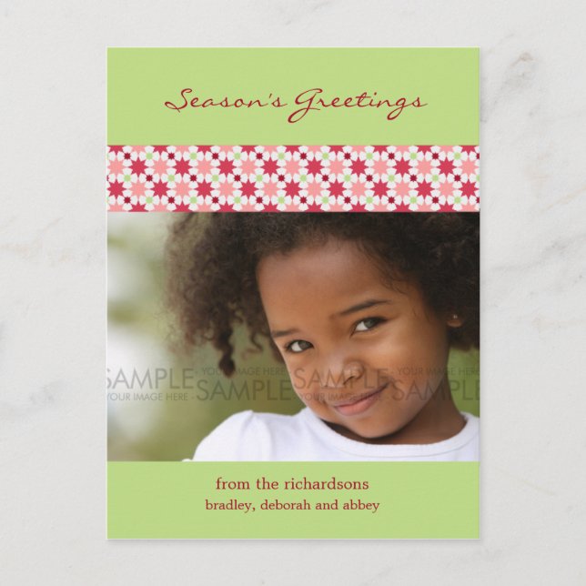 Amaryllisstjärnor:: Julfotovykort Helg Vykort (Framsida)