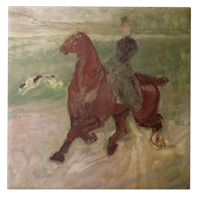 Amasonen, 1882 (olja på kanfas) kakelplatta (Framsidan)