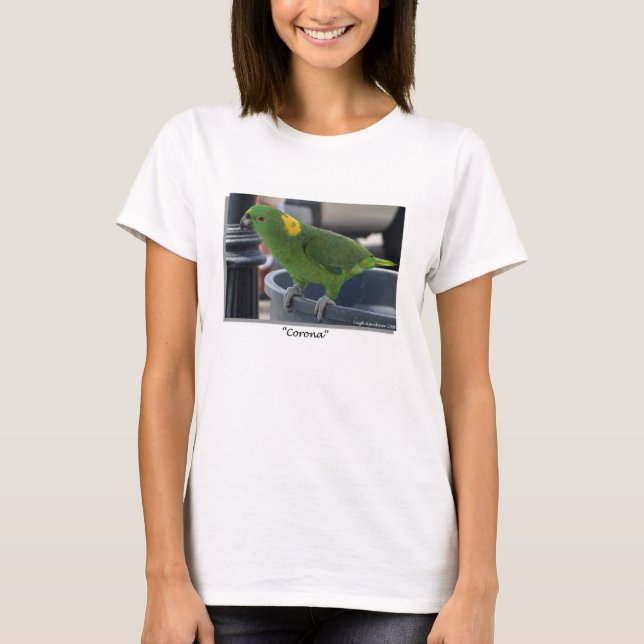 Amasonpapegoja - "kran ", tee shirt (Framsida)