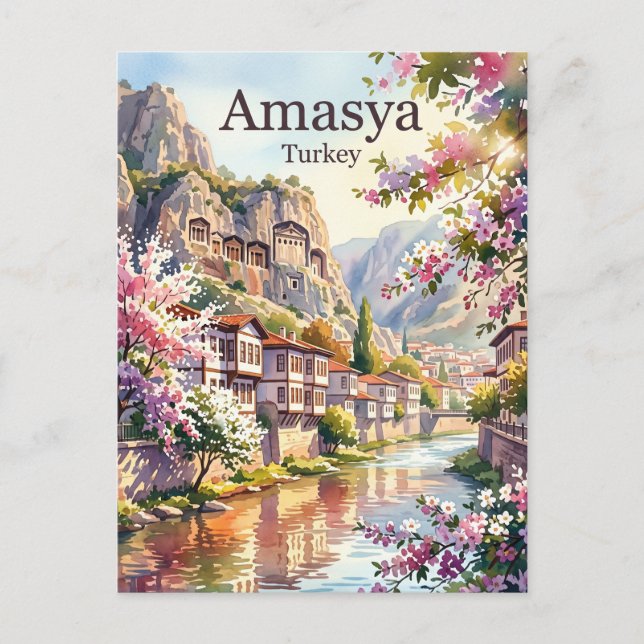 Amasya Turkiet Vykort (Framsida)