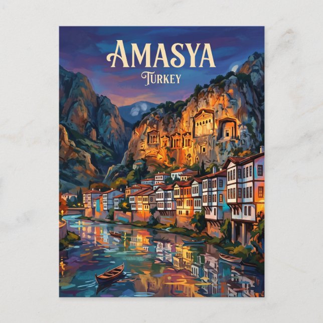 Amasya Turkiet Vykort (Framsida)