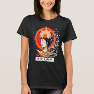 Amaterasu Omikami japansk Sol guddess Mythologi T Shirt