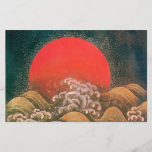 AMATERASU, SOL GODDESS, rödbrunt Brevpapper