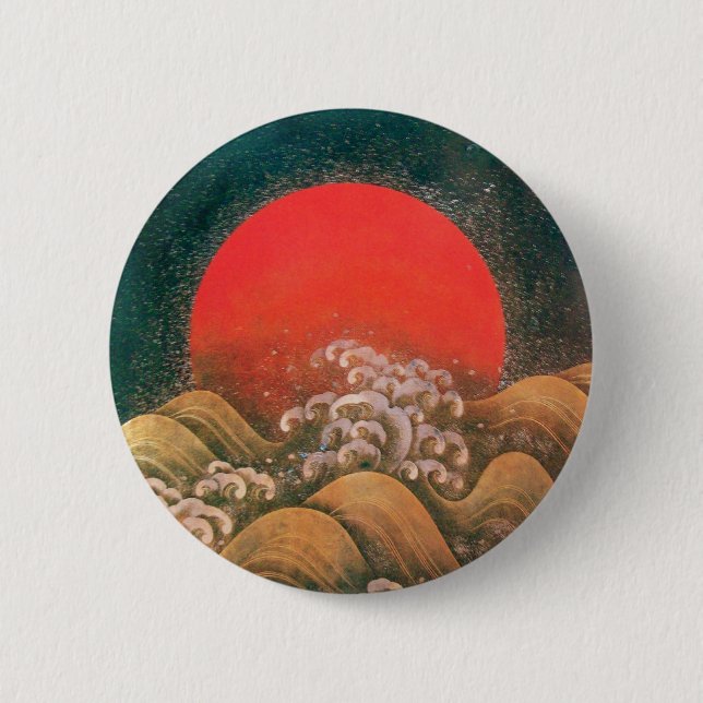 AMATERASU, SOL GODDESS, rödbrunt Knapp (Framsida)