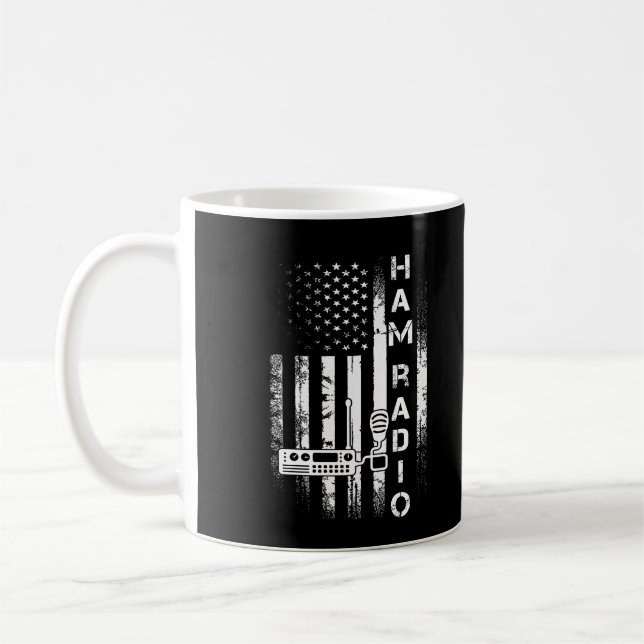 Amateur Ham Radio Flagga Kaffemugg (Vänster)