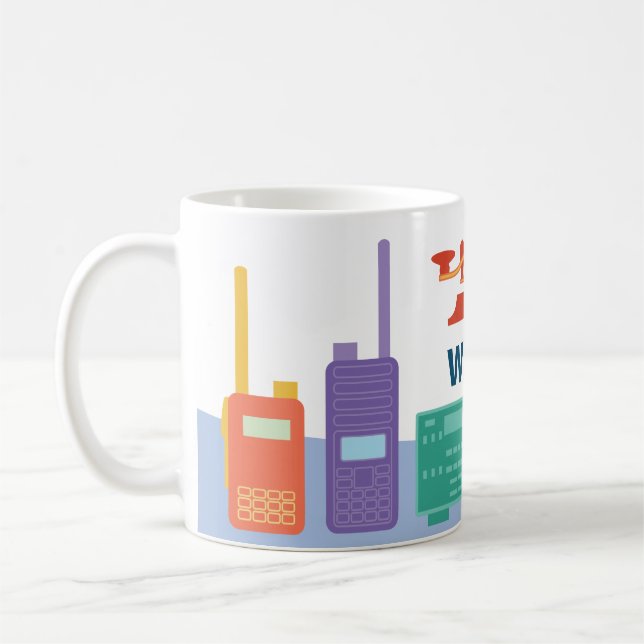 Amateur Ham Radio Gift Mugg med Callsign (Vänster)