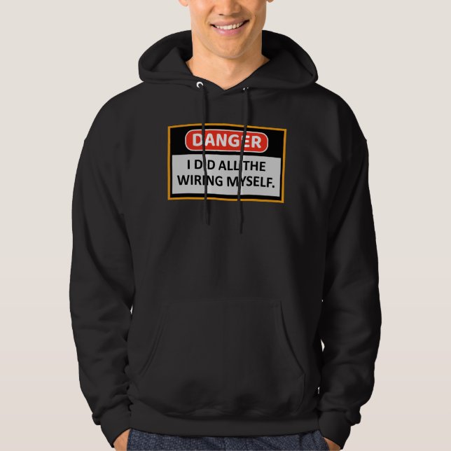 Amateur Ham Radio Operator Funny T-Shirt Hoodie (Framsida)