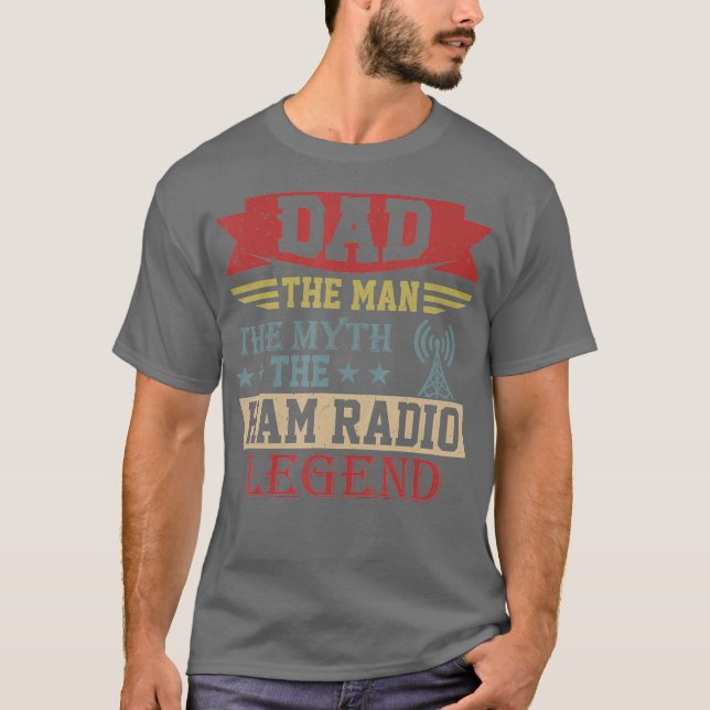 Amateur Ham Radio Operator Shirt Gift for Pappa T (Framsida)