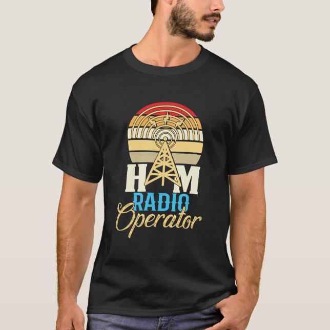Amateur Ham Radio Operator T Shirt (Framsida)