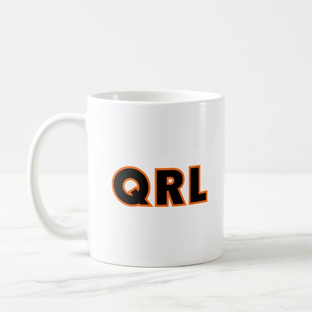 Amateur Ham Radio QRL Kaffemugg (Vänster)