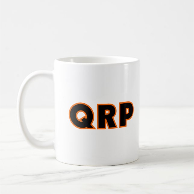 Amateur Ham Radio QRP Kaffemugg (Vänster)