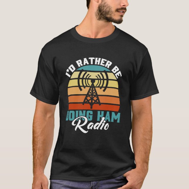 Amateur Ham Radio T Shirt (Framsida)
