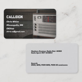 Amateur Ham Radio Visitkort