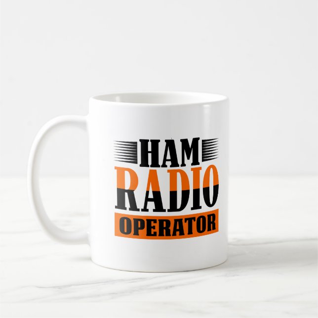 Amateur Ham radiooperatör Kaffemugg (Vänster)