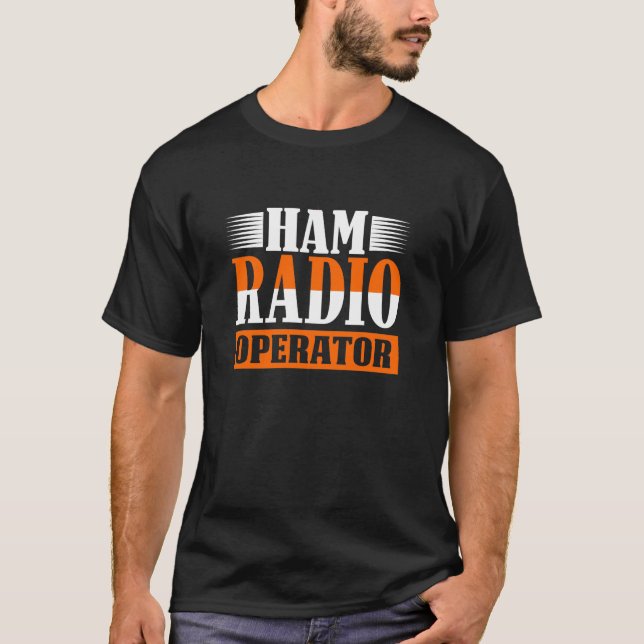 Amateur Ham radiooperatör T Shirt (Framsida)