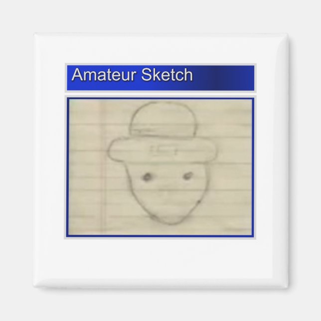 Amateur Leprechaun Sketch Magnet (Framsidan)
