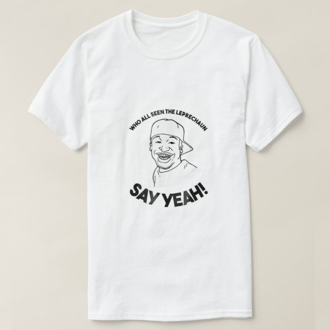 Amateur Leprechaun Sketch Mobile Alabama St Patric T Shirt (Design framsida)