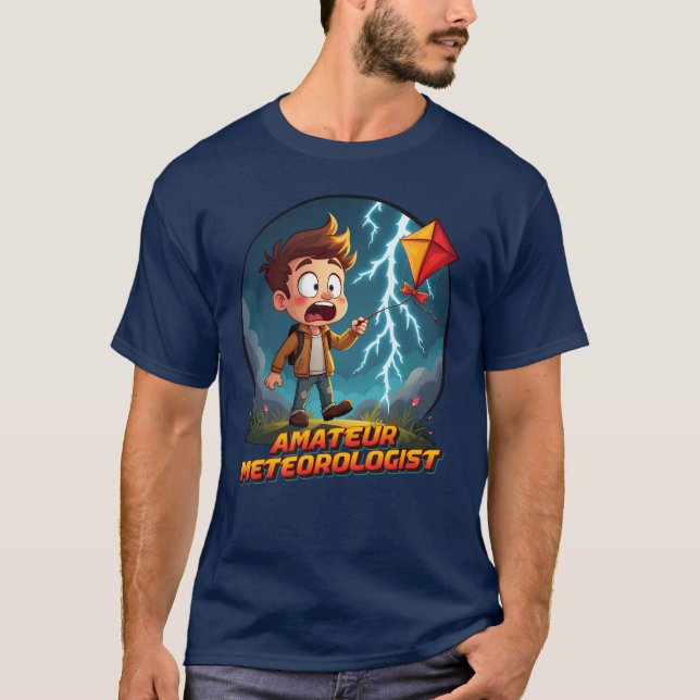 Amateur Meteorolog T Shirt (Framsida)