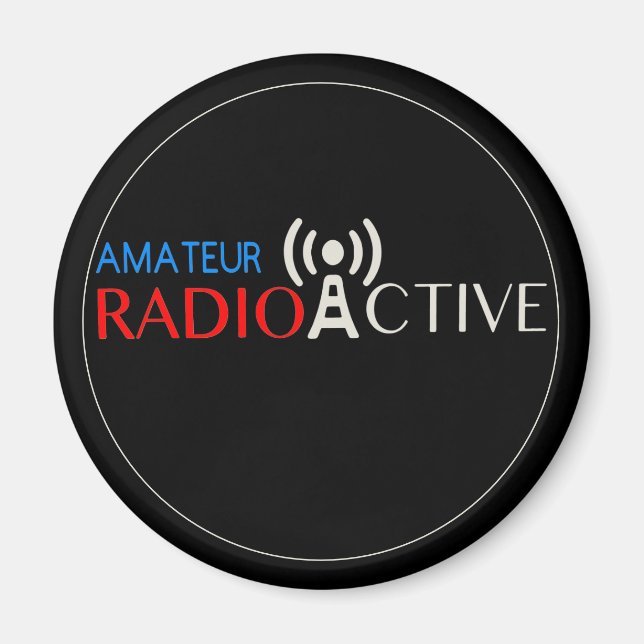 Amateur Radio Active Magnet (Framsidan)