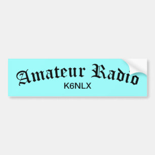 Amateur Radio and Call Sign Bildekal