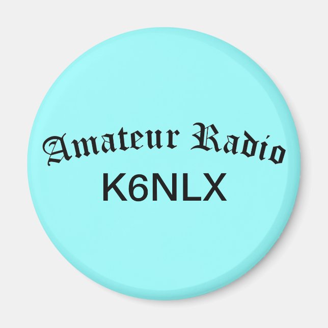 Amateur Radio and Call Sign Magnet (Framsidan)