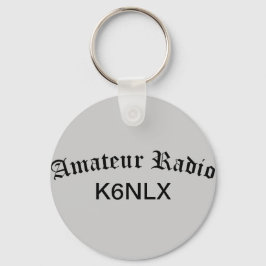Amateur Radio and Call Sign Nyckelring