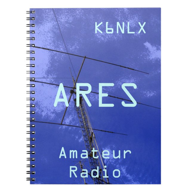 Amateur Radio Call Sign ARES Anteckningsbok (Framsidan)