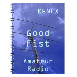 Amateur Radio Call Sign Bra Fist Anteckningsbok Med Spiral